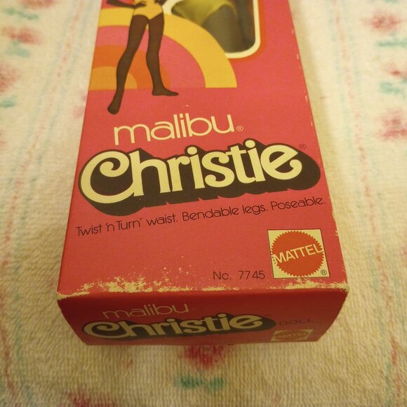 Mint-in-Box Rare Vintage 1975 Malibu Christie Barbie Doll, No. 7745 - Picture 13 of 15